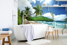 Carta da parati – Splendida spiaggia sull'isola di Seychelles