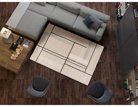 Tappeto beige 160x230 cm Domus - Universal