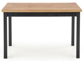 Tavolo da pranzo KINDOR rovere Wotan/nero