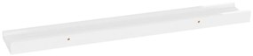Mensole da parete 4 pz bianco lucido 60x9x3 cm