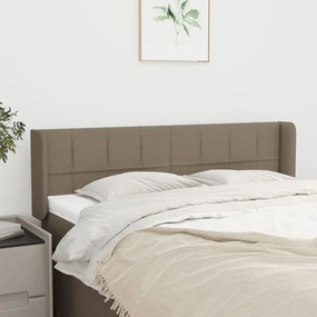 Testiera Ad Orecchio Tortora 147x16x78/88 Cm İn Tessuto /