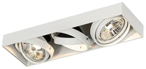 Faretto da incasso bianco GU10 AR70 trimless a 3 luci - Oneon