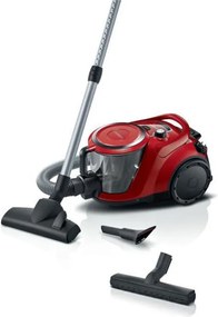 Bosch - Novità Aspirapolvere a traino senza sacco BGC41Q69 Serie 6 - 600 w - ProSilence - 70 dB - Capacità del serbatoio 2,4 l - Rosso