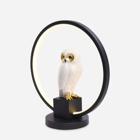 Zuma Line EX04F332U-1 - Lampada da tavolo LED SOWA LED/4W/5V nero/bianco