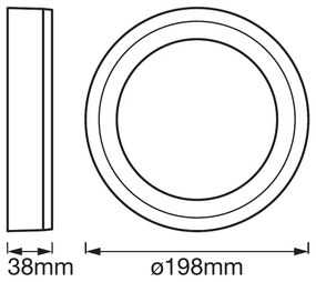 Ledvance - Plafoniera LED ROUND LED/15W/230V d. 20 cm
