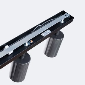 Sollux SL.1368 - Faretto WINX 3xGU10/10W/230V nero/cromo