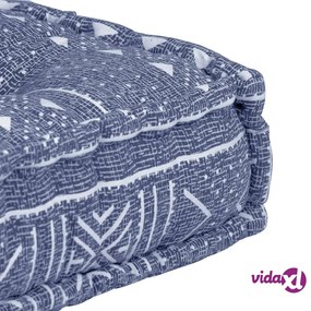 vidaXL Pouf Indaco in Tessuto