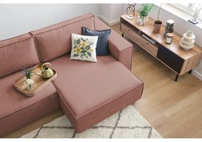 Divano letto angolare rosa (variabile) Nihad structural - Bobochic Paris