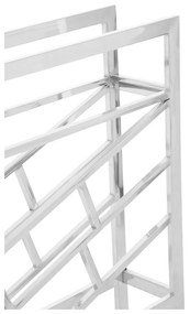 Portabottiglie in metallo argento lucido per 12 bottiglie Barolo - Premier Housewares