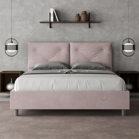 Letto contenitore da 160x190 in microfibra glicine Appia