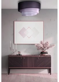 Duolla - Plafoniera TRIO 1xE27/15W/230V diametro 45 cm nero/rosa/argento