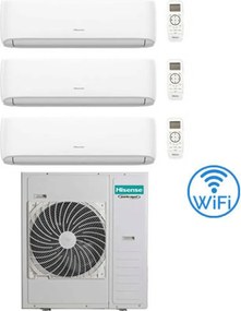 Hisense - Climatizzatore Condizionatore Hi Comfort Wifi R32 Trial Split Inverter 7000 + 7000 + 18000 btu con u.e. 5AMW105U4RQC Classe a++/a+