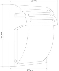 Lampada da parete RSL013-1W Black