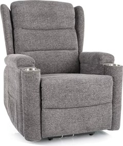 Poltrona reclinabile Minos Raven – grigio scuro