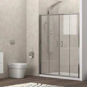 Nicchia doccia 190cm doppio scorrevole altezza 180cm | KAM-KNF6000 - KAMALU