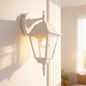 Applique Lanterna da Esterno IP54 E27 Bianca - Serie ALFIERI 1B