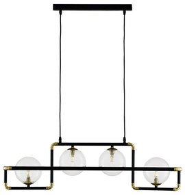 Jupiter 1982 - Lampadario a sospensione con filo ZAFRA 4xG9/10W/230V nero