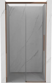 Mexen Rox porta doccia scorrevole 110 cm, trasparente, oro rosa - 8C2-110-000-60-00