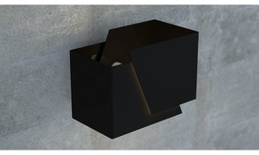 Applique Moderna 1 Luce Bjorn A Forma Geometrica In Acciaio Nero