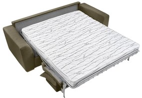 Divano verde/marrone allungabile con rivestimento in velluto a coste 225 cm Augustin – Bobochic Paris