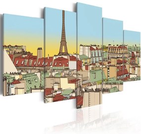 Quadro Immagini idilliaca di Parigi