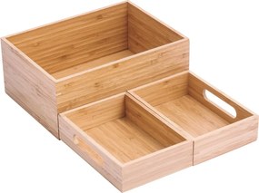 Organizer da bagno di colore naturale in bambù per cosmetici Isalys – MSV