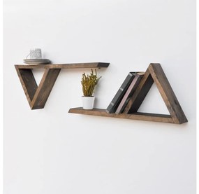 SET 2x Mensola da parete in abete