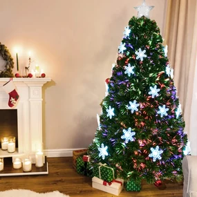 Albero Di Natale Artificiale Innevato 240 Cm 77 Rami Argentato Delle Murge Verde 87575017