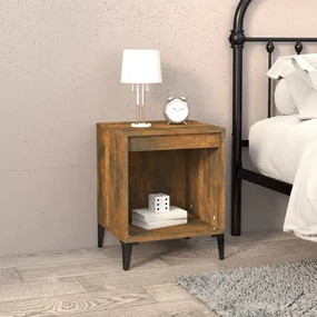 Comodino rovere fumo 40x35x50 cm
