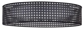 Duolla - Plafoniera LED ROLLER RATTAN LED/24W/230V diametro 45 cm nero