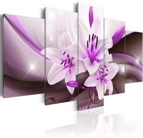 Quadro Violet Desert Lily  Colore Bianco, Dimensioni e Misure 200x100