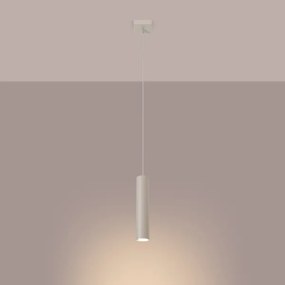 Sollux SL.1479 - Lampadario a sospensione con filo LAGOS 1xGU10/10W/230V color crema