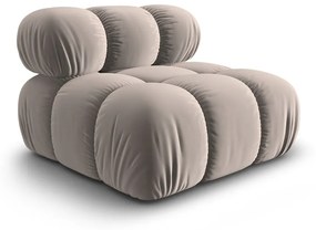 Modulo divano in velluto beige (parte centrale) Bellis - Micadoni Home