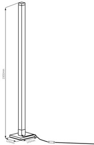 LED RGBW Lampada con piedistallo MAGICAL LED/7W/230V + telecomando