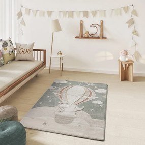 Tappeto per bambini verde/beige 120x170 cm Clown – Universal