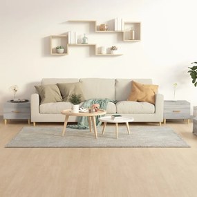 Tavolini Salotto 2pz Grigio Sonoma 50x50x40cm Legno Multistrato /