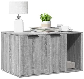 Recinto Lettiera Gatti Grigio Sonoma 80x50x45 Cm İn Truciolato /