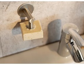 WENKO 24971100 - Portasapone TURBO-LOC 4,5 x 7 cm, argento