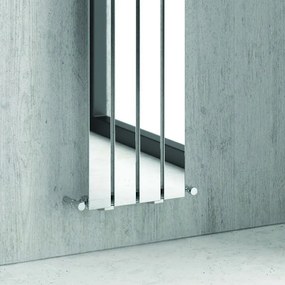 Kamalu - termoarredo radiatore bagno 180x30cm con elementi piatti modello kam-370