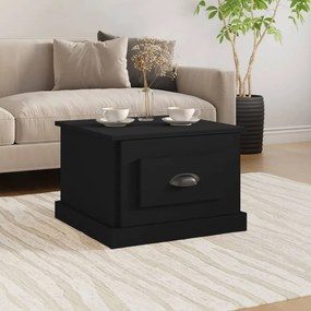 Tavolino da salotto nero 50x50x35 cm in legno multistrato
