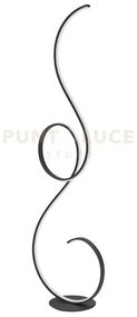 Piantana flok a led  3000k 2200lm 44w  nero h.152cm dimmerabile