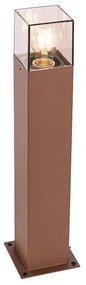 Lampada da terra per esterni industriale marrone ruggine 50 cm IP44 - Denmark
