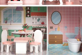 Grande casa delle bambole Barbie con set di mobili