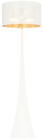 Piantana Contemporaneo Indra Acciaio Nero Bianco 1 Luce E27 Ip20