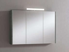 Pensile con luce Akira cemento L 100 x H 70 x P 15.5 cm