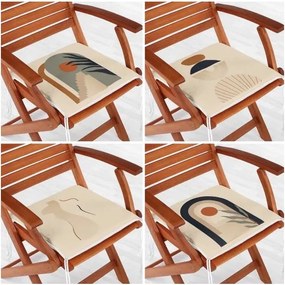 Set di cuscini per sedie 4 pz 42x42 cm Illustrated Arch – Mila Home