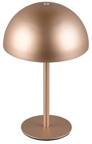 Lampada da tavolo LED color bronzo con paralume in metallo (altezza totale 21 cm) Munoz – Trio