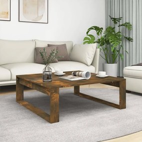 Tavolino Da Salotto Rovere Fumo 100x100x35 Cm Legno Multistrato /