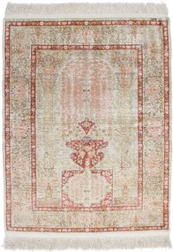 Hereke Tappeto 130x100 Beige (Tacchino) Annodato A Mano