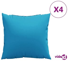 vidaXL Cuscini Decorativi 4 pz Verdi 50x50 cm in Tessuto